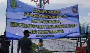 Taman Gurindam 12 Tepilaut Ditutup, Pemko Tanjungpinang Memberlakukan Take Away, SE Wako Tak Mengatur THM