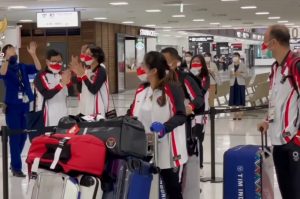 Olimpiade 2020/2021 Tokyo: Atlet Kontingen Indonesia Tiba di Tokyo