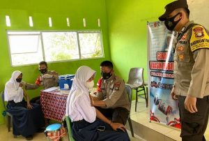 250 Pelajar SMPN 3 Bintan Dapat Vaksinasi dari Gerai Vaksin Mobile, Cek Lokasinya