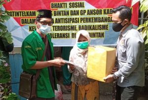 Antisipasi Terorisme, Polres Bintan Gandeng GP Ansor Bikin Aksi Kemanusiaan