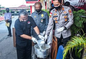Sabu dari Malaysia Orderan Gondrong Dimusnahkan Polres Bintan