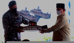 Menhan Prabowo Meresmikan KRI Teluk Weda-526 dan KRI Teluk Wondama-527 di Kepri, Disaksikan Ansar Ahmad