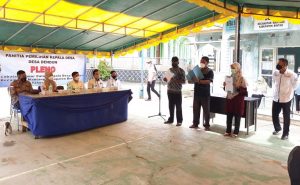 Polsek Bintan Timur Mengerahkan Personel di Pencabutan Nomor Urut Cakades Dendun