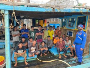 Kapal Nelayan Tanjungbalai Terbakar di Anambas, Diselamatkan Nelayan Bintan
