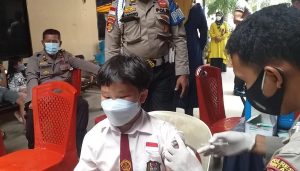 Kapolri Pantau Vaksinasi Covid-19 di Bintan Timur Via Virtual