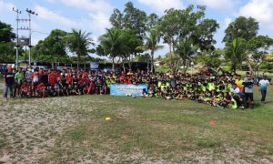 Menyambut Ramadan, SSB Bina Bintang Muda Kepri Latihan Bersama dengan Bina Patra Tanjunguban