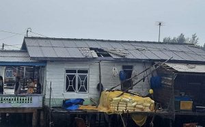 Lima Rumah Warga di Pulau Telang Bintan Diamuk Puting Beliung