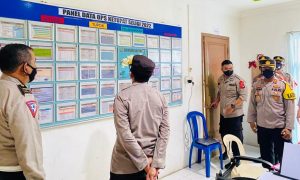 Tim Wasops Polda Kepri Tinjau Kesiapan Pos Pam dan Pos Yan di Polres Bintan
