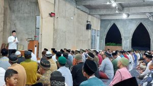 Masjid Muthmainah Kavling Sagulung Belum Diplester, Ansar Ahmad Bantu 200 Sak Semen