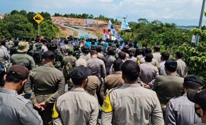Aksi Mahasiswa Turut Dikawal 2 Pleton Personel Polres Bintan