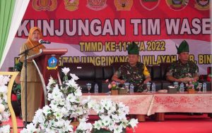 Bangun Semenisasi Rp1 Miliar, Tim Wasev Mabes TNI Tinjau TMMD di Bintan
