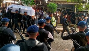 Jenazah Bripka Anumerta Janwar Dikebumikan di Jonggol Cileungsi Bogor