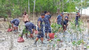 Hari Mangrove Sedunia, Lanal TBK Menanam 5.000 Bibit Bakau