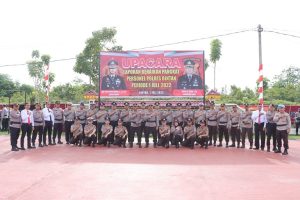 HUT Bhayangkara, 18 Personel Polres Bintan Naik Pangkat