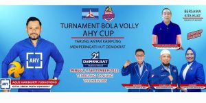 32 Tim Bertarung Antarkampung di Turnamen Bola Voli AHY Cup