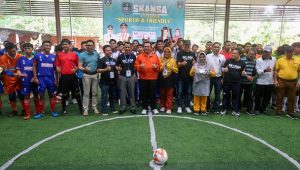 Calon Ketua Asprov PSSI Kepri Membuka Turnamen Futsal Skansa Eksternal Cup 2022
