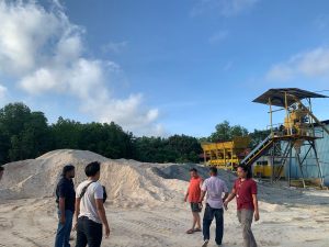 Tim Satreskrim Polres Bintan dan Polsek Gunung Kijang Cek Aktivitas Tambang Ilegal hingga Perusahaan Penampungan Pasir