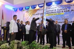 Hadiri Pelantikan PGI-D Karimun, Rafiq Ajak Pengurus Ikut Membangun Daerah