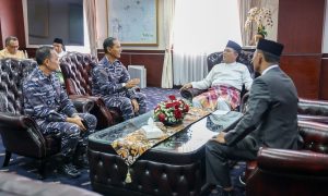Setelah Kajati, Ansar Ahmad Menerima Silaturahmi Pangkoarmada I Laksamana Muda TNI Erwin S Aldedharma