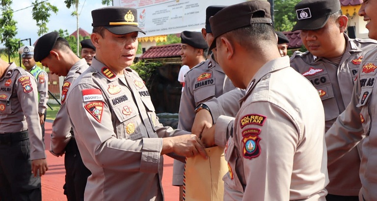 Polres Bintan Mengumpulkan Donasi Jutaan Rupiah untuk Korban di Serasan Natuna