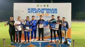 Adrian Atlet MJ Athletics Club Tanjungpinang Meraih Medali Perunggu di Kejurnas Atletik