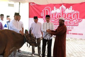 Qurban Polri Presisi Hari Bhayangkara Ke-77 Tahun 2023, Polres Bintan Potong 3 Ekor Sapi