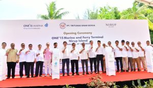 Menhub RI Didampingi Ansar Ahmad Meresmikan One°15 Marina and Ferry Terminal Nirup Island di Batam