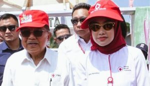 Hafizha Menyampaikan Eksistensi PMR dan PMI Bintan kepada Jusuf Kalla