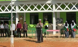 Police Go to School, Personel Satlantas Polres Bintan Beri Sosialisasi Peraturan Lalu Lintas di Pesantren