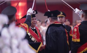Ansar Ahmad Menghadiri Pengukuhan Komjen Petrus Golose sebagai Guru Besar STIK