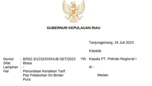 Ansar Ahmad Menyurati Pelindo I Medan Persoalan Kenaikan Tarif Pas Penumpang di Pelabuhan SBP