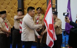 Roby Kurniawan Melepas Kontingen Pramuka ke Raimuna Nasional, Begini Pesan Bupati Bintan