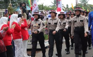 Daftar Pemenang Gerak Jalan Tri Lomba Juang di Bintan, Regu Polwan Juara