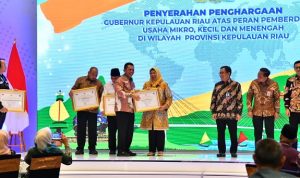Hj Dewi Kumalasari Menerima Penghargaan atas Peran Pemberdayaan UMKM
