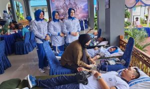 HUT Ke-78 TNI, Lanal Tanjung Balai Karimun Mengumpulkan 39 Kantong Darah