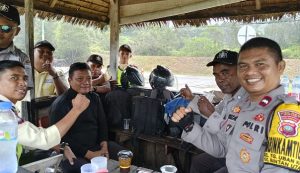 Bhabinkamtibmas Serentak Sosialisasi Pemilu Damai, Iptu Alson: Jangan Mudah Percaya dengan Kabar Burung