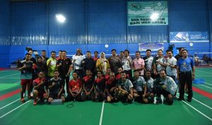 Hj Dewi Kumalasari Meresmikan GOR Badminton Hadi Wan Arena Kijang