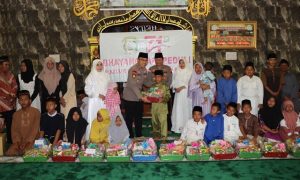 Kapolres Bintan Berbagi Rezeki kepada Anak Panti Asuhan pada Maulid Nabi Muhammad SAW