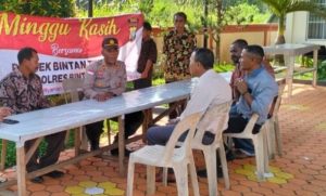 Ciptakan Suasana Kondusif Jelang Pemilu 2024, Jajaran Polres Bintan Laksanakan Minggu Kasih