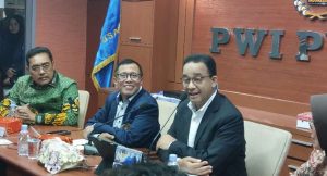 Capres Anies Baswedan Dialog Interaktif dengan PWI Pusat, Pers Harus Menghindari Berita Provokatif