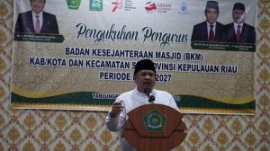 Pengukuhan Pengurus BKM Se-Kepri, Kakanwil Kemenag Usul Bentuk Pilot Project Wilayah