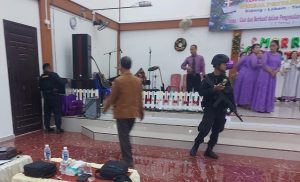 Polres Bintan dan Satbrimobda Polda Kepri Melakukan Sterilisasi Gereja, Ini Hasilnya