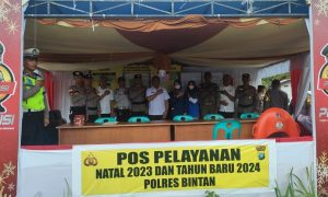 Tim Pengawasan Operasi Lilin Seligi 2023 Polda Kepri Cek Pengamanan Nataru 2024 di Bintan