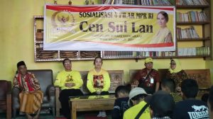 Cen Sui Lan Menyosialisasikan Empat Pilar MPR RI di Kabil, Gunakan Hak Pilih di Pemilu 2024