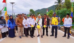 Cen Sui Lan Berjibaku Naik Turun Pelantar untuk Meresmikan Jalan Lingkar Pulau Tiga Natuna Senilai Rp33 M