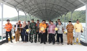 Proyek Rehabilitasi Pelabuhan Kuala Maras Diresmikan, Ansar: 2024, Dibangun Pelabuhan Roro Senilai Rp36 Miliar