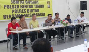 Jumat Curhat di Bintan Timur, Kapolres Bintan: Gunakan Hak Pilih pada 14 Februari