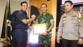 Kodim 0315/Tanjungpinang Menerima Penghargaan dari KPPBC TMP B Tanjungpinang