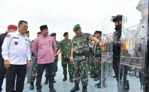 Gubernur Kepri Bersama Danrem 033/WP Cek Kesiapan Pasukan Pengamanan Pemilu 2024