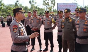 Ratusan Personel Mengamankan TPS di Bintan, Tim Gabungan Mulai Menertibkan APK di Masa Tenang